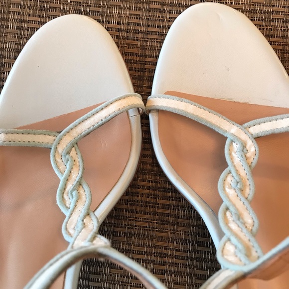 ANTHROPOLOGIE Billy Ella Braided Gilt T-strap heel - Picture 6 of 6